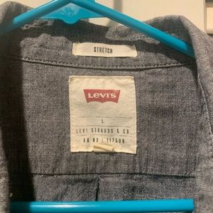 A gray Levis men long sleeve shirt